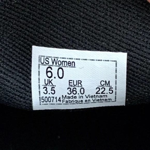 Vans Asher Butterfly Checkerboard Slip On Shoes Womens Size 6 Black VN000VOSJBW - Picture 13 of 13